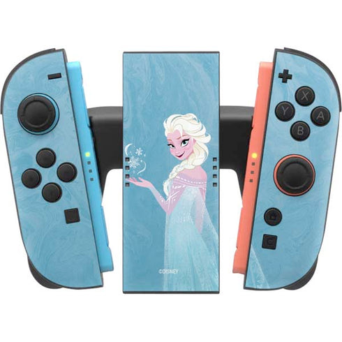Disney Frozen Ice Blue Elsa Art Nintendo Switch 2 (2025) Joy-Con Controller Skin
