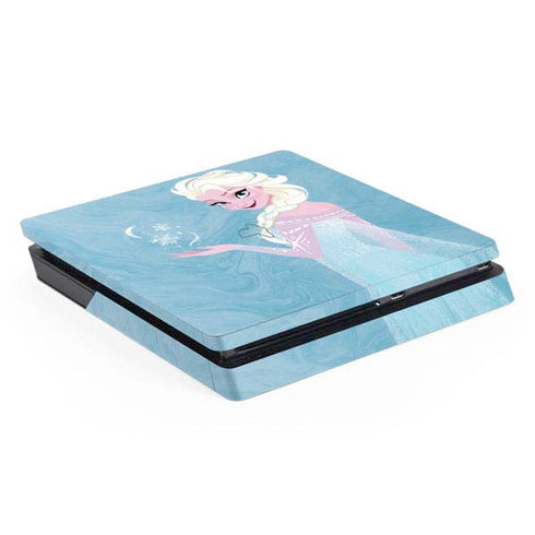 Disney Frozen Ice Blue Elsa Art PlayStation PS4 Skins