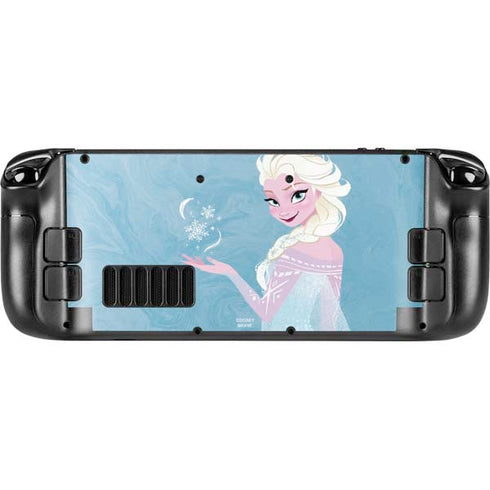 Disney Frozen Ice Blue Elsa Art Steam Deck Handheld Gaming Computer Skin