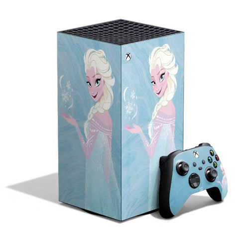 Disney Frozen Ice Blue Elsa Art XBox Series X Digital Edition Bundle Skin