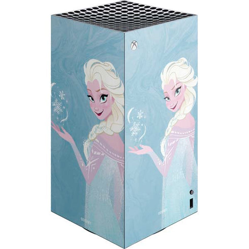 Disney Frozen Ice Blue Elsa Art XBox Series X Digital Edition Console Skin