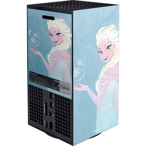 Disney Frozen Ice Blue Elsa Art XBox Series X Digital Edition Console Skin