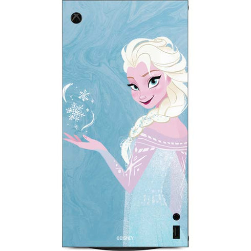 Disney Frozen Ice Blue Elsa Art XBox Series X Digital Edition Console Skin