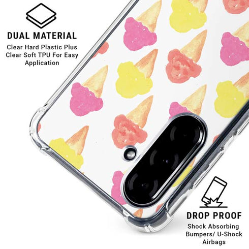 Bouffants and Broken Hearts Ice Cream Galaxy A36 5G Clear Case