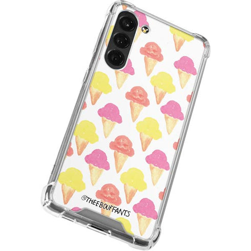 Bouffants and Broken Hearts Ice Cream Galaxy S24 FE Clear Case