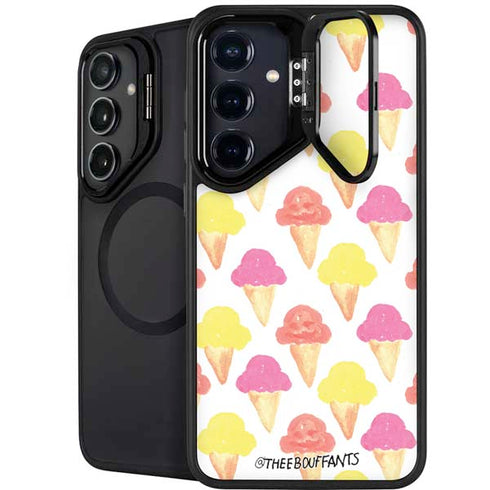 Bouffants and Broken Hearts Ice Cream Galaxy S25 Plus Kickstand Case