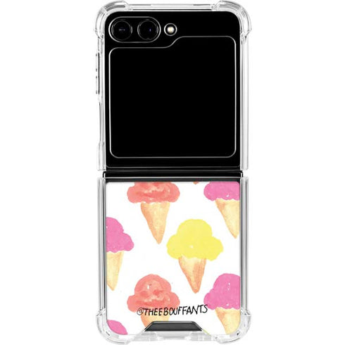 Bouffants and Broken Hearts Ice Cream Galaxy Z Flip6 Clear Case