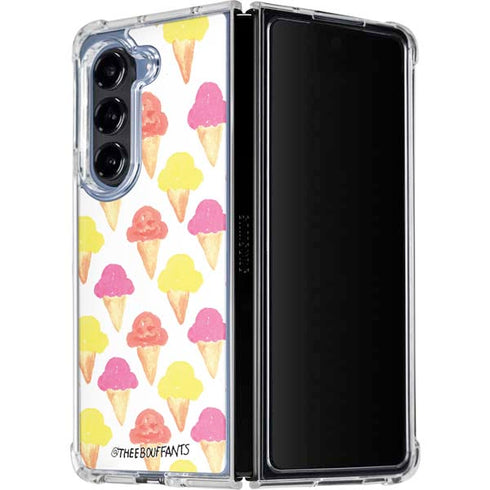 Bouffants and Broken Hearts Ice Cream Galaxy Z Fold5 5G Clear Case