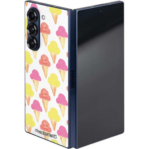 Bouffants and Broken Hearts Ice Cream Galaxy Z Fold6 Skin