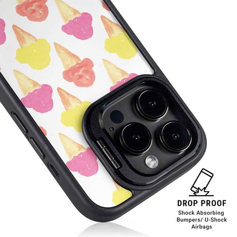 Bouffants and Broken Hearts Ice Cream iPhone 14 Pro Max Kickstand Case