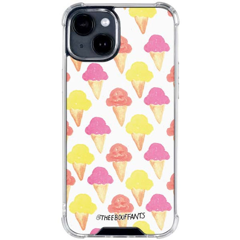 Bouffants and Broken Hearts Ice Cream iPhone 15 Clear Case