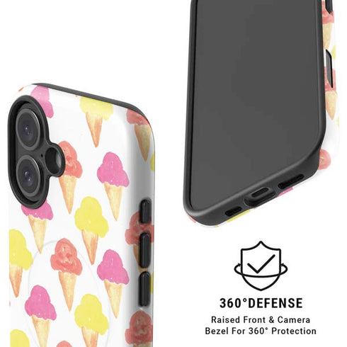 Bouffants and Broken Hearts Ice Cream iPhone 16 Magsafe Impact Case