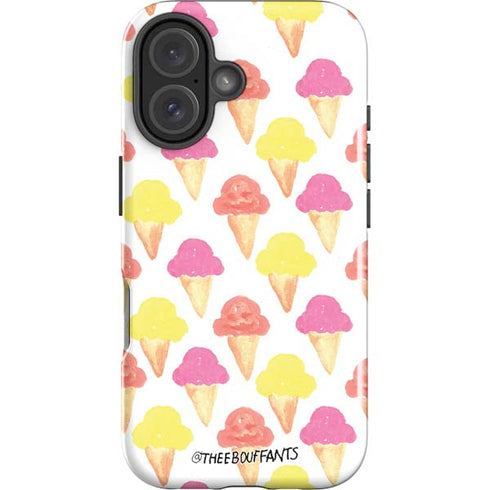 Bouffants and Broken Hearts Ice Cream iPhone 16 Plus Impact Case