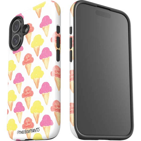 Bouffants and Broken Hearts Ice Cream iPhone 16 Plus Impact Case
