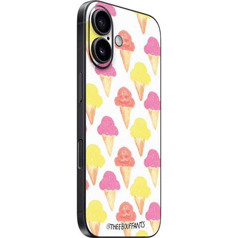 Bouffants and Broken Hearts Ice Cream iPhone 16 Plus Skin