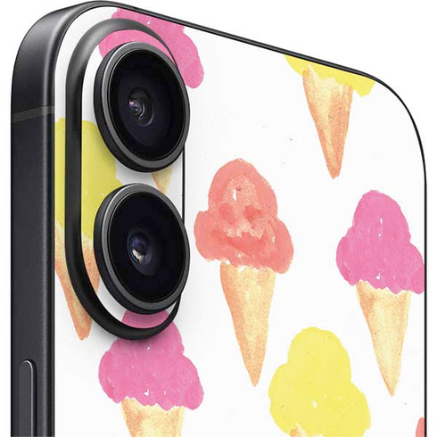 Bouffants and Broken Hearts Ice Cream iPhone 16 Plus Skin