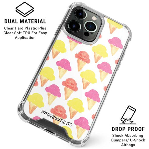 Bouffants and Broken Hearts Ice Cream iPhone 16 Pro Max Clear Case