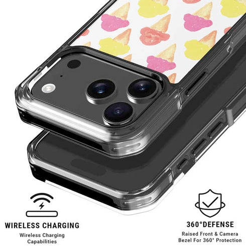Bouffants and Broken Hearts Ice Cream iPhone 18 Pro Clear Case