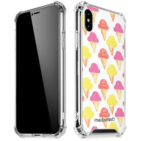 Bouffants and Broken Hearts Ice Cream iPhone X/XS Clear Case