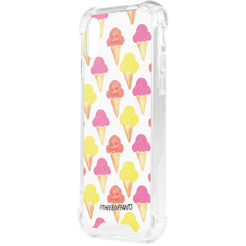 Bouffants and Broken Hearts Ice Cream iPhone XS Clear Case