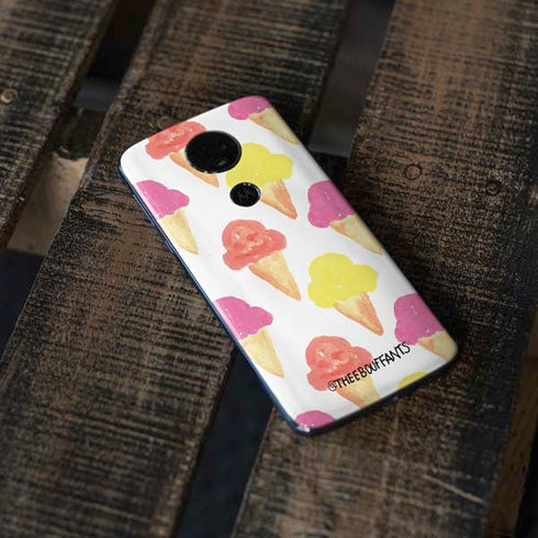 Bouffants and Broken Hearts Ice Cream Moto E5 Plus Skin