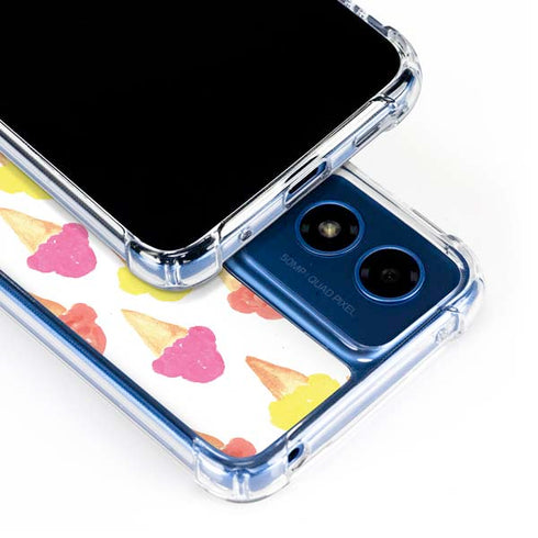Bouffants and Broken Hearts Ice Cream Moto G Play 4G (2024) Clear Case