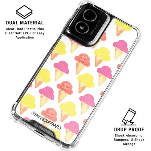 Bouffants and Broken Hearts Ice Cream Moto G Power 5G (2024) Clear Case