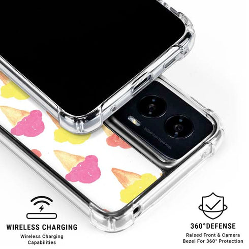 Bouffants and Broken Hearts Ice Cream Moto G Power 5G (2024) Clear Case