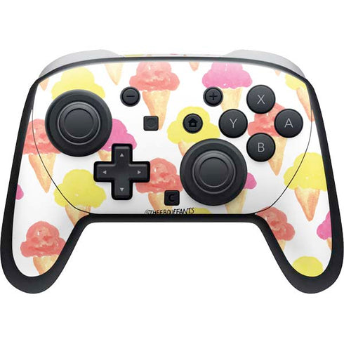 Bouffants and Broken Hearts Ice Cream Nintendo Switch 2 (2025) Pro Controller Skin