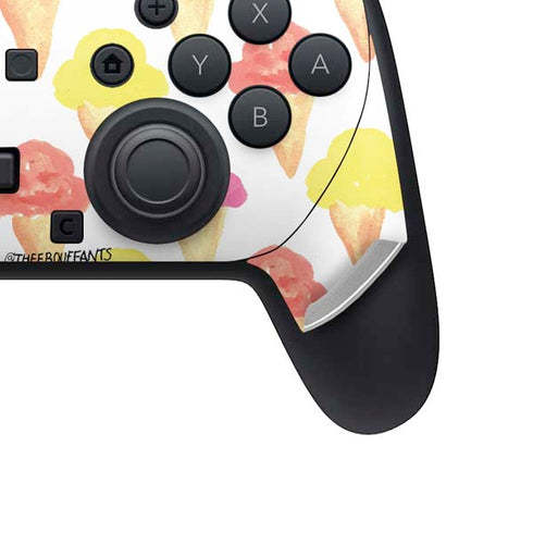 Bouffants and Broken Hearts Ice Cream Nintendo Switch 2 (2025) Pro Controller Skin
