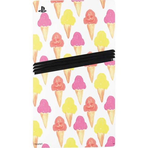Bouffants and Broken Hearts Ice Cream PS5 Pro Console Skin
