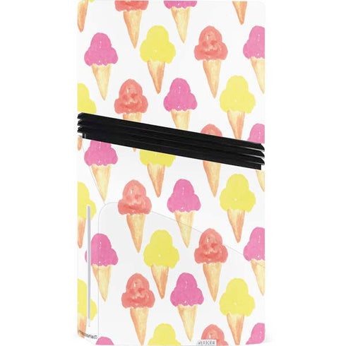 Bouffants and Broken Hearts Ice Cream PS5 Pro Disk Console Skin