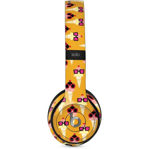 Bouffants and Broken Hearts Ice Cream with Shades Beats Solo 2 Wired Skin