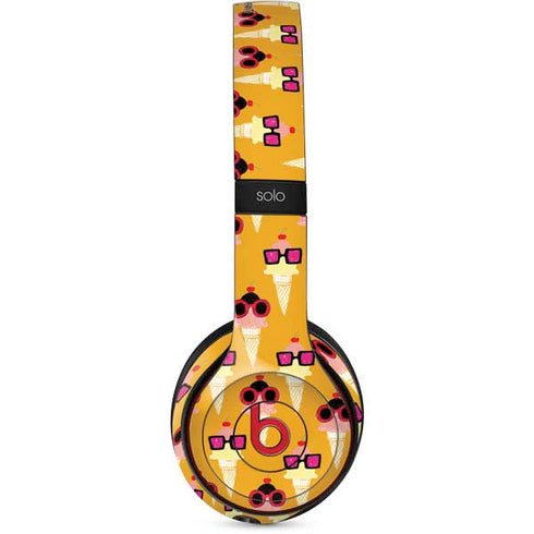 Bouffants and Broken Hearts Ice Cream with Shades Beats Solo 3 Wireless Skin