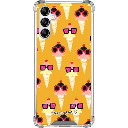 Bouffants and Broken Hearts Ice Cream with Shades Gabb Phone 4 Clear Case