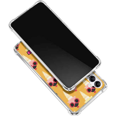 Bouffants and Broken Hearts Ice Cream with Shades Gabb Phone 4 Clear Case