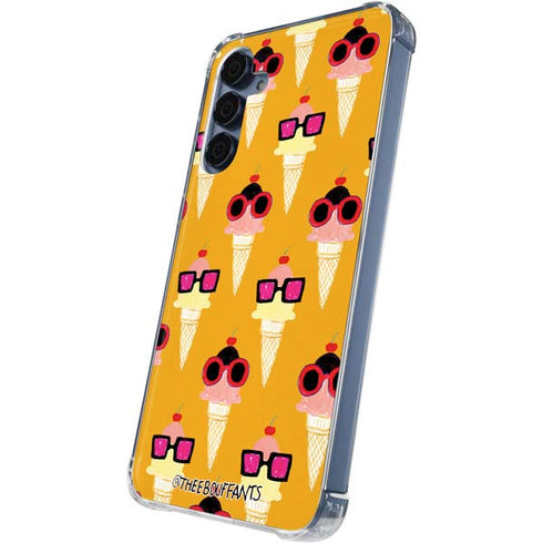 Bouffants and Broken Hearts Ice Cream with Shades Galaxy A35 5G Clear Case