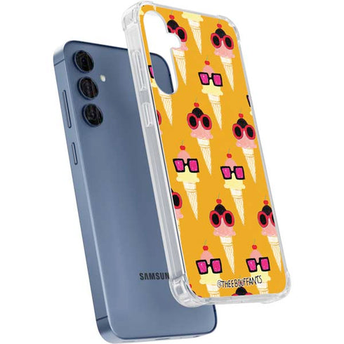 Bouffants and Broken Hearts Ice Cream with Shades Galaxy A55 5G Clear Case