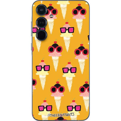Bouffants and Broken Hearts Ice Cream with Shades Galaxy A55 5G Skin