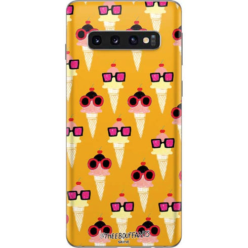 Bouffants and Broken Hearts Ice Cream with Shades Galaxy S10 Skin