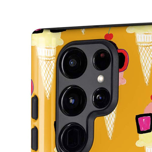 Bouffants and Broken Hearts Ice Cream with Shades Galaxy S25 Ultra Impact Case