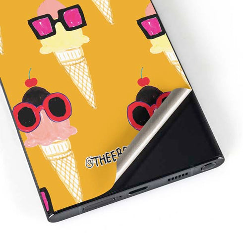 Bouffants and Broken Hearts Ice Cream with Shades Galaxy S24 Ultra Skin