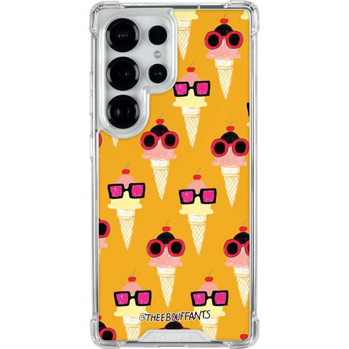 Bouffants and Broken Hearts Ice Cream with Shades Galaxy S25 Ultra Clear Case