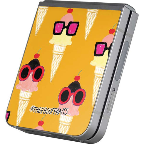 Bouffants and Broken Hearts Ice Cream with Shades Galaxy Z Flip6 Skin