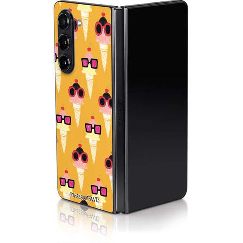 Bouffants and Broken Hearts Ice Cream with Shades Galaxy Z Fold5 5G Skin