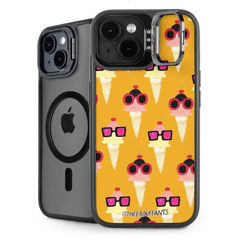 Bouffants and Broken Hearts Ice Cream with Shades iPhone 13 Kickstand Case