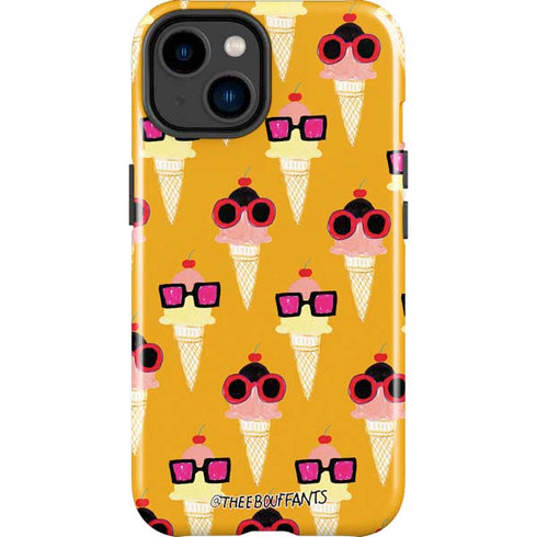 Bouffants and Broken Hearts Ice Cream with Shades iPhone 15 Impact Case