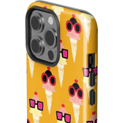 Bouffants and Broken Hearts Ice Cream with Shades iPhone 15 Pro Impact Case