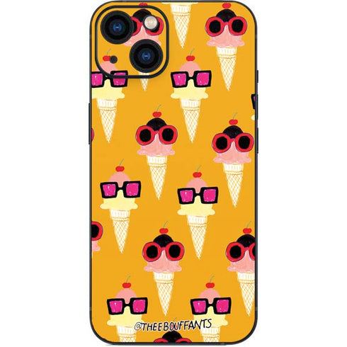 Bouffants and Broken Hearts Ice Cream with Shades iPhone 15 Skin