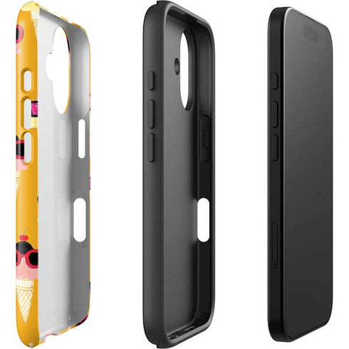 Bouffants and Broken Hearts Ice Cream with Shades iPhone 16 Impact Case
